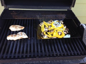 Chicken and Veggies just grillin'...