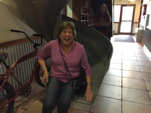 Grandma's birthday slide!