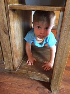 Crawling on furniture...