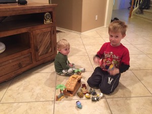 Tyler, always interested in what the big kids are up to.