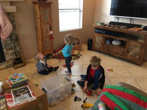 Cousin playtime.